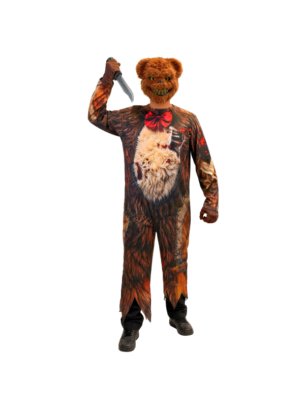 Déguisement ours zombie homme – Combinaison et masque terrifiant