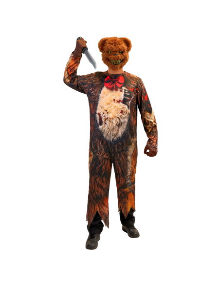 Déguisement ours zombie homme – Combinaison et masque terrifiant