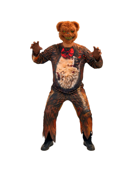 Déguisement ours zombie homme – Combinaison et masque terrifiant