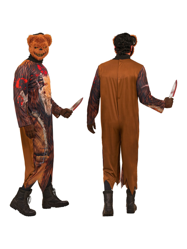 Déguisement ours zombie homme – Combinaison et masque terrifiant
