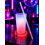 Gobelet lumineux LED rouge Glow in the Dark avec tige – Soirée fluo & néon