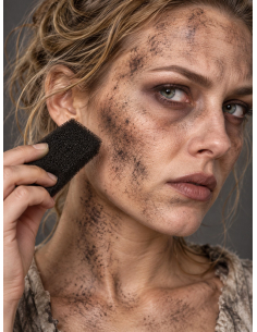 Éponge à pointiller maquillage FX noire – Smiffys