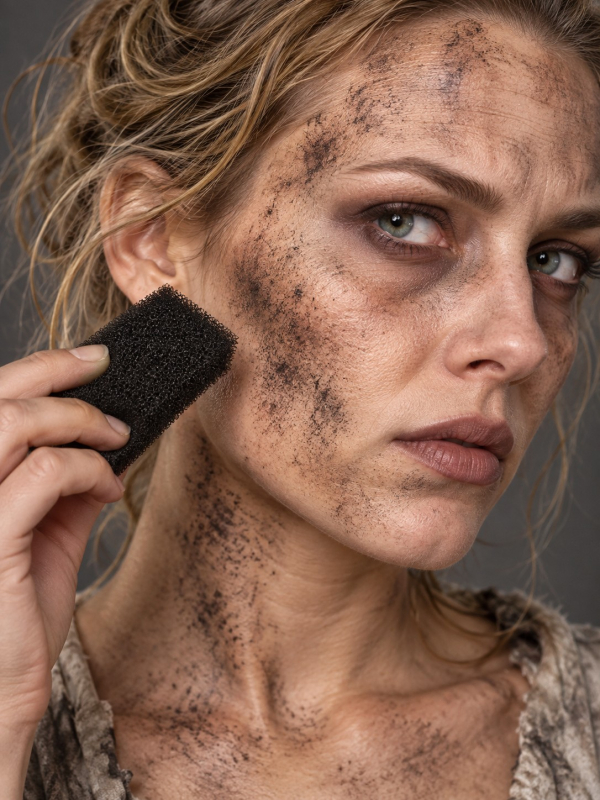 Éponge à pointiller maquillage FX noire – Smiffys