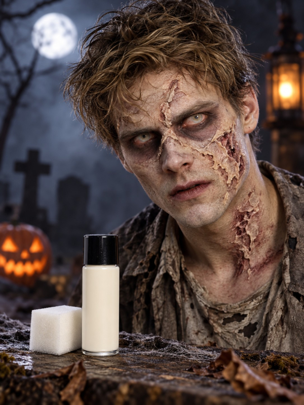 Latex liquide maquillage FX blanc 28 ml avec éponge – Smiffys