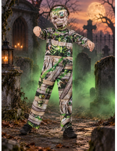 Déguisement momie zombie enfant avec masque – Halloween