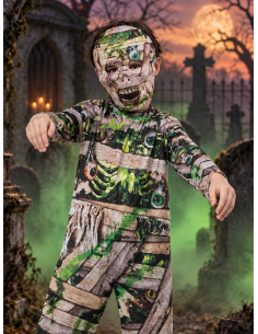 Déguisement momie zombie enfant avec masque – Halloween 2