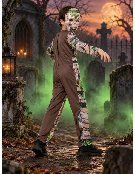 Déguisement momie zombie enfant avec masque – Halloween