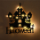Maison hantée lumineuse à suspendre 20 x 19 cm – Déco Halloween