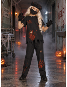 Déguisement docteur tueur enfant Halloween – 5 pièces face