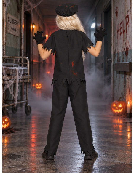 Déguisement docteur tueur enfant Halloween – 5 pièces dos