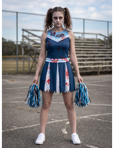 Déguisement pom-pom girl zombie femme – Robe et pompons