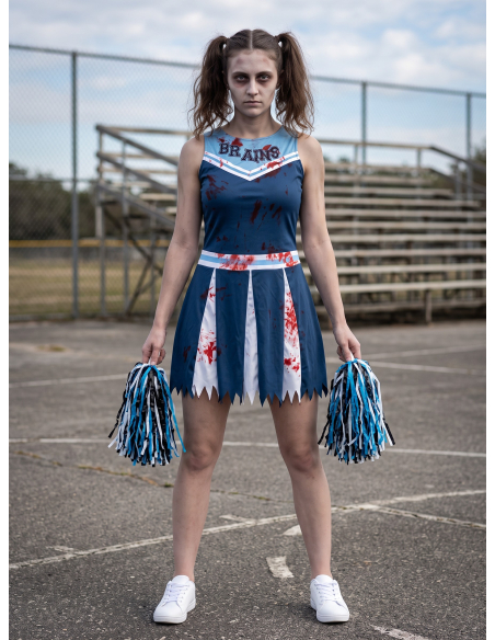 Déguisement pom-pom girl zombie femme – Robe et pompons