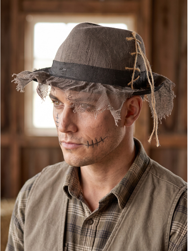 Chapeau Halloween vieilli adulte – Zombie et épouvantail
