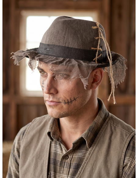 Chapeau Halloween vieilli adulte – Zombie et épouvantail
