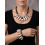 Bijoux vaudou Halloween – Collier et bracelet effet ivoire