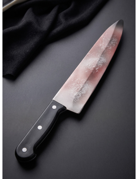 Couteau factice Ghost Face® sanglant – 38 cm