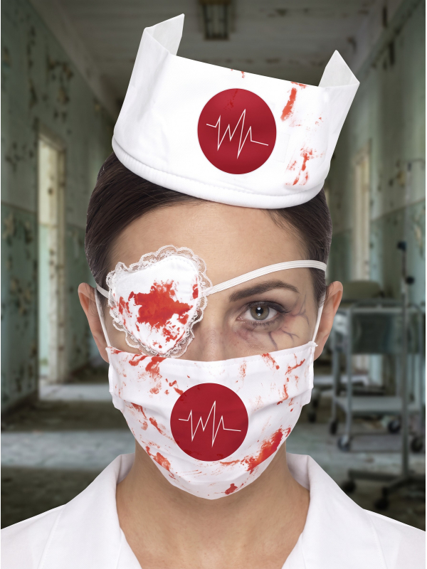Kit infirmière ensanglantée Halloween – 3 accessoires