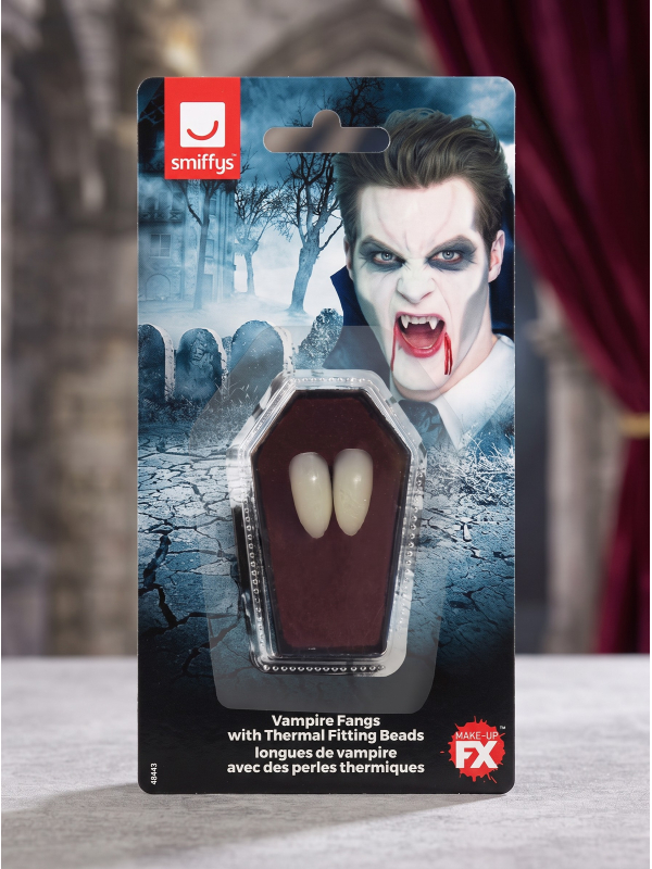 Dents de vampire Smiffys avec perles thermiques
