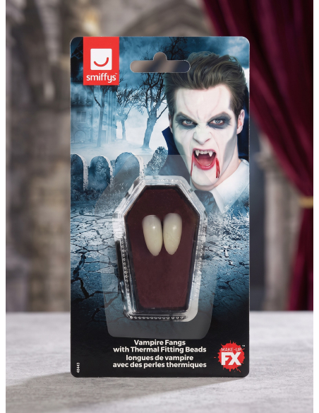 Dents de vampire Smiffys avec perles thermiques