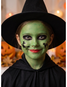 Kit maquillage sorcière Halloween avec stickers