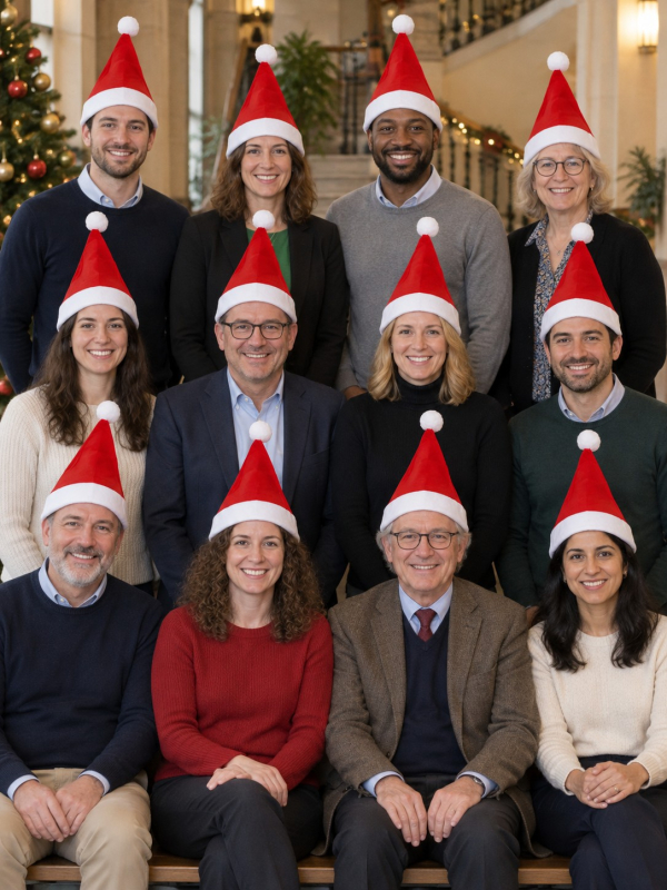 Lot de 12 bonnets de Noël en feutrine rouge adulte
