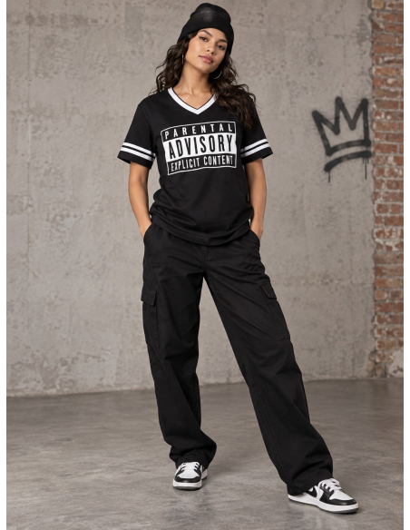Déguisement Parental Advisory adulte – Look hip-hop années 90 femme