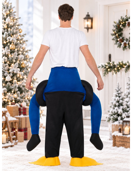 Déguisement Porté par Pingouin Noir - Piggyback Adulte