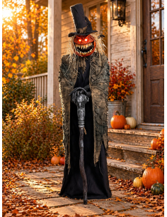 Automate Halloween Géant Gardien des Citrouilles 213 cm Animé