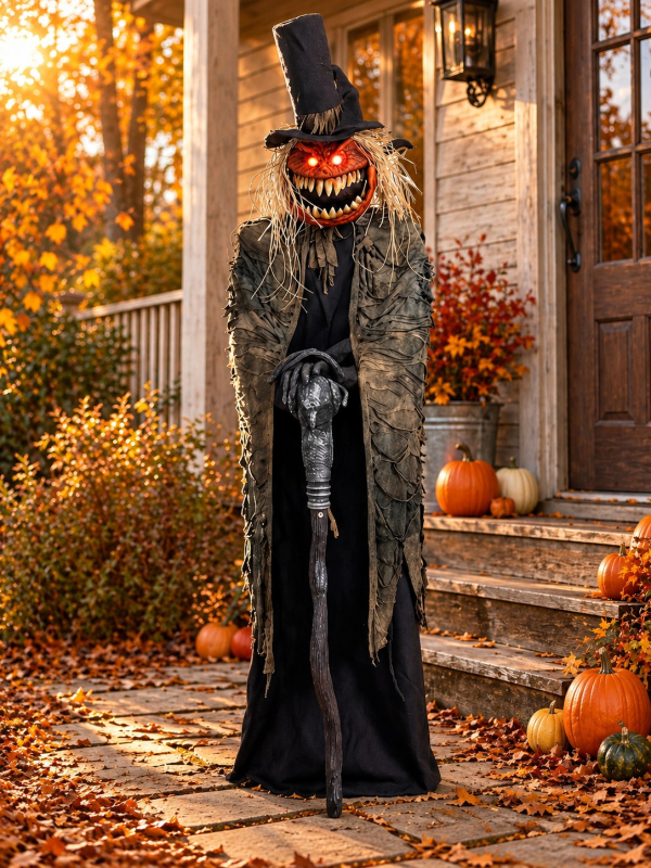 Automate Halloween Géant Gardien des Citrouilles 213 cm Animé
