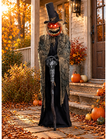 Automate Halloween Géant Gardien des Citrouilles 213 cm Animé