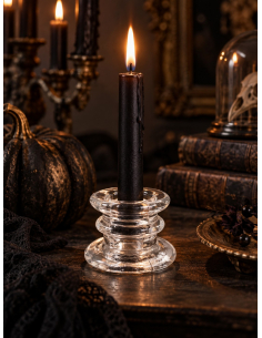 Bougeoir en verre transparent Ø6 x H4 cm – Décoration de table- noel 2