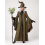 Manteau de sorcière premium olive à manches évasées – Minerva