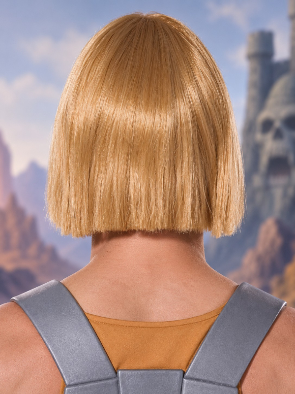 Perruque He-Man officielle adulte blonde – Masters of the Universe dos