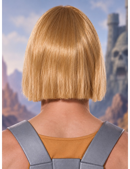 Perruque He-Man officielle adulte blonde – Masters of the Universe dos