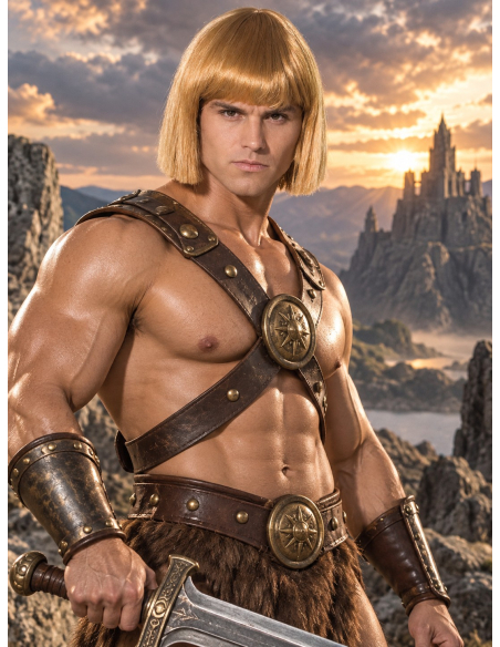 Perruque He-Man officielle adulte blonde – Masters of the Universe