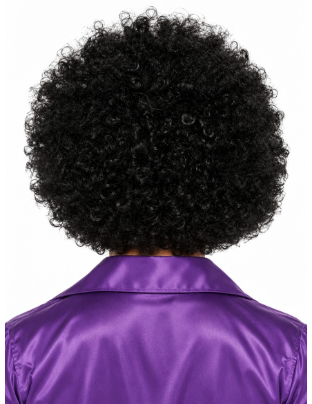 Perruque méga afro noire XXL – Disco années 70 dos