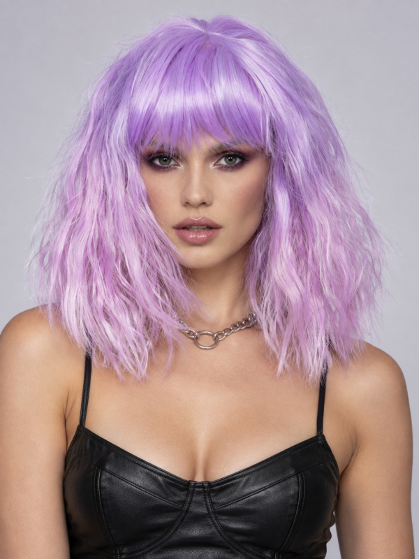 Perruque Manic Panic® Fleurs du Mal® rose & violet – Trash Goddess®