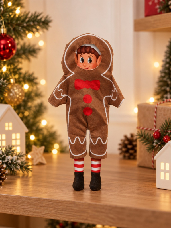 Déguisement pain d’épices pour lutin farceur – 26,5 cm