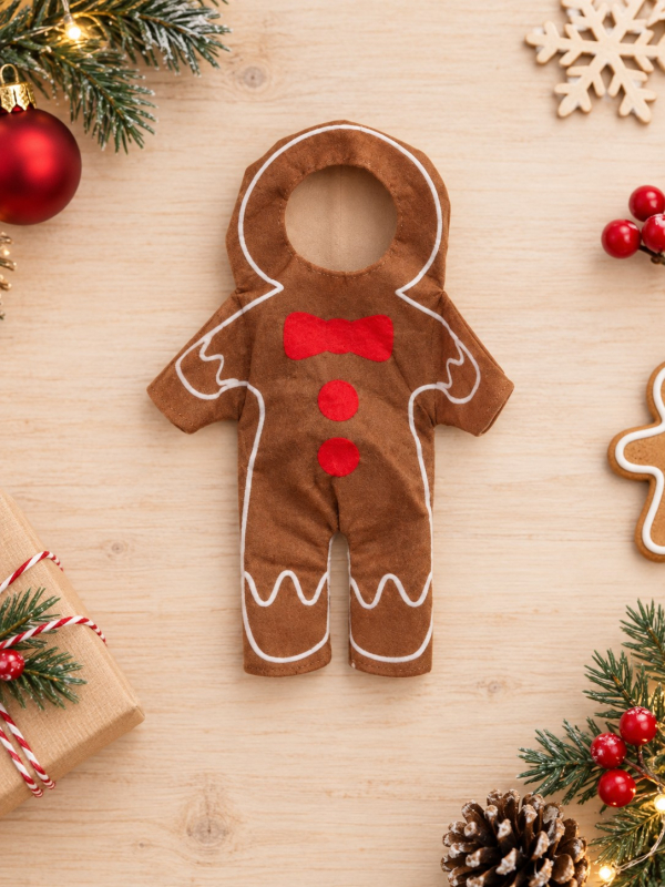 Déguisement pain d’épices pour lutin farceur – 26,5 cm