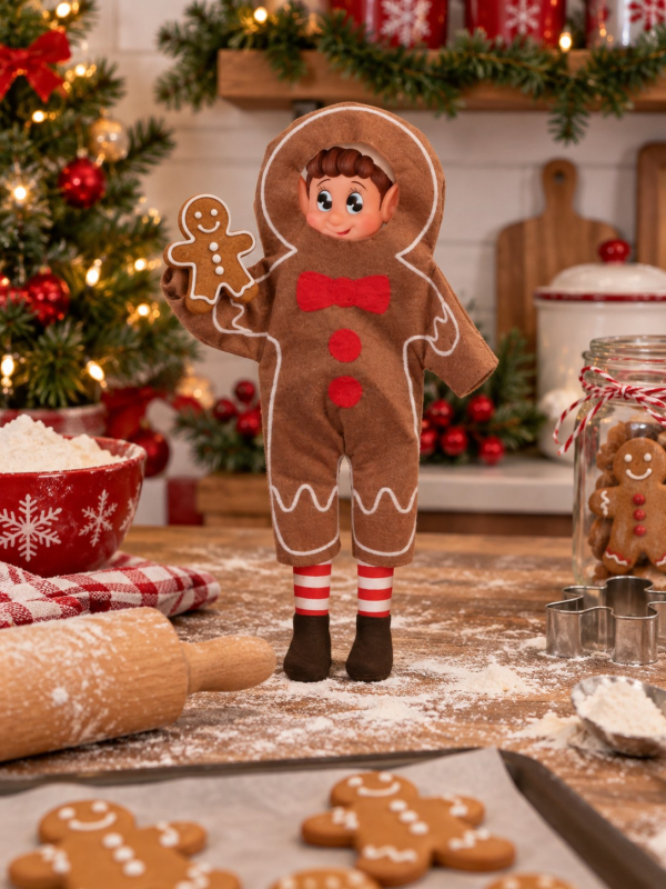Déguisement pain d’épices pour lutin farceur – 26,5 cm