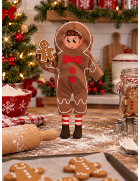 Déguisement pain d’épices pour lutin farceur – 26,5 cm