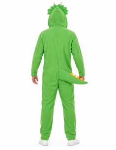 Déguisement dinosaure Triceratops adulte vert –... 2