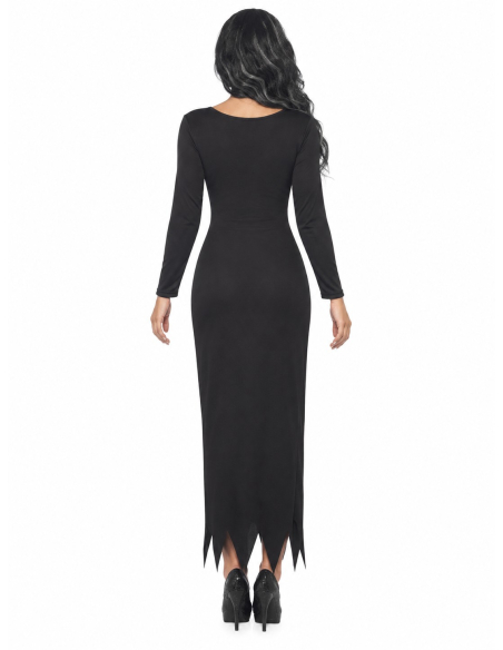 Déguisement squelette femme Halloween – Robe longue noire