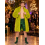 Déguisement roi du cannabis homme vert – Manteau, short, chaussettes et couronne