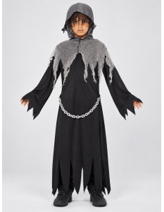Déguisement Faucheuse enfant noir et gris 2