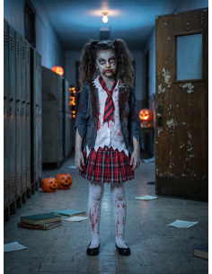 Déguisement écolière zombie fille Halloween