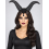 Serre-tête cornes noires femme Halloween