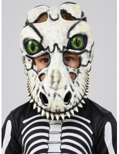Déguisement Squelette de Tyrannosaure enfant (combinaison, masque, yeux holographiques 3D) 2