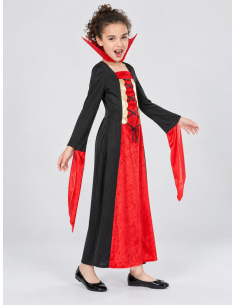 Déguisement vampire fille rouge et noir Halloween 2