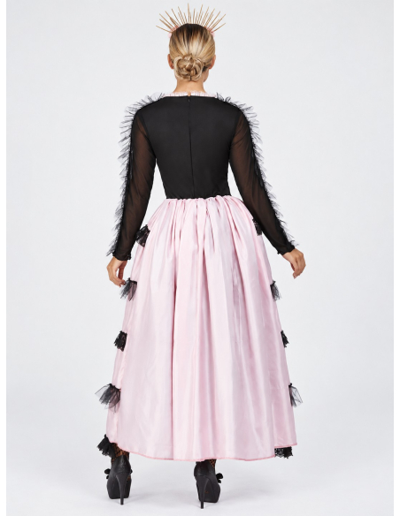 Déguisement Día de los Muertos femme rose et noir dos